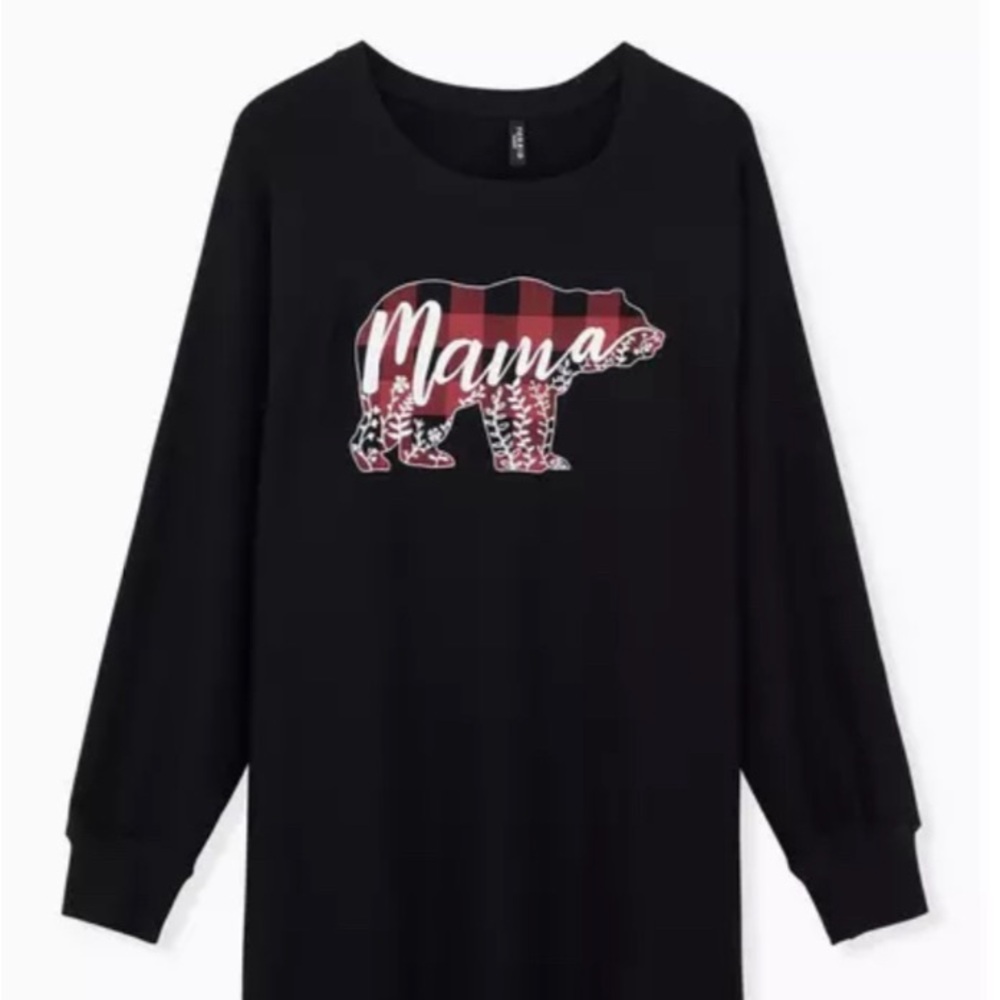 TORRID Sweatshirt 4X Mama Bear Loungewear Womens Plus Top Dream Fleece